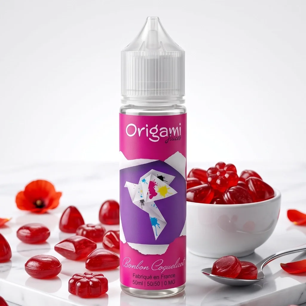 Eliquide Bonbon Coquelicot 50ml | Origami Juices