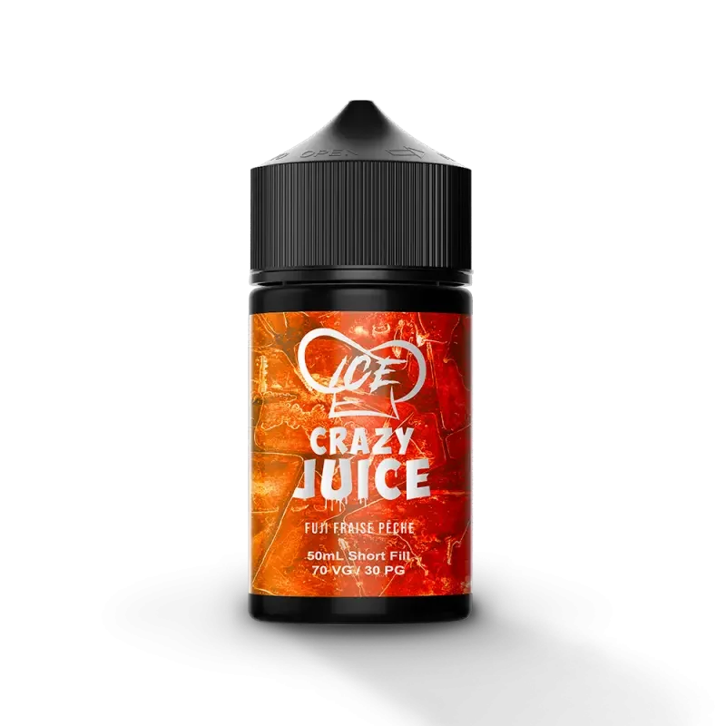 Eliquide Ice Fuji Fraise Pêche 50ml | Mukk Mukk