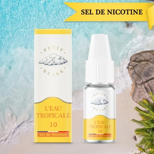 Eliquide L'eau Tropicale Sel de Nicotine 10ml | Petit Nuage