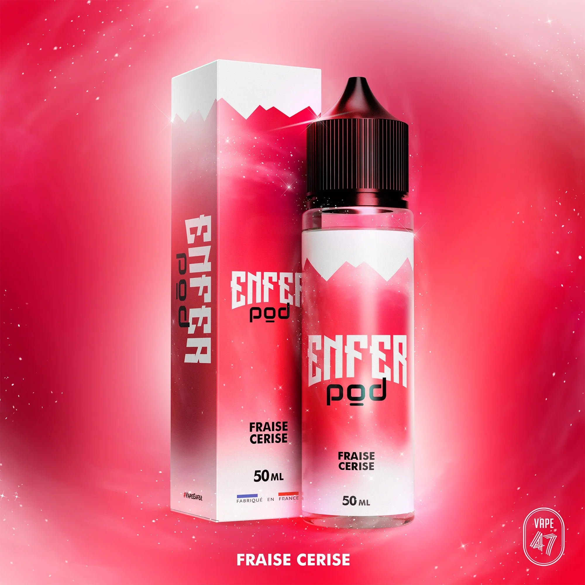 Eliquide Enfer Pod Fraise Cerise 50ml | Vape47