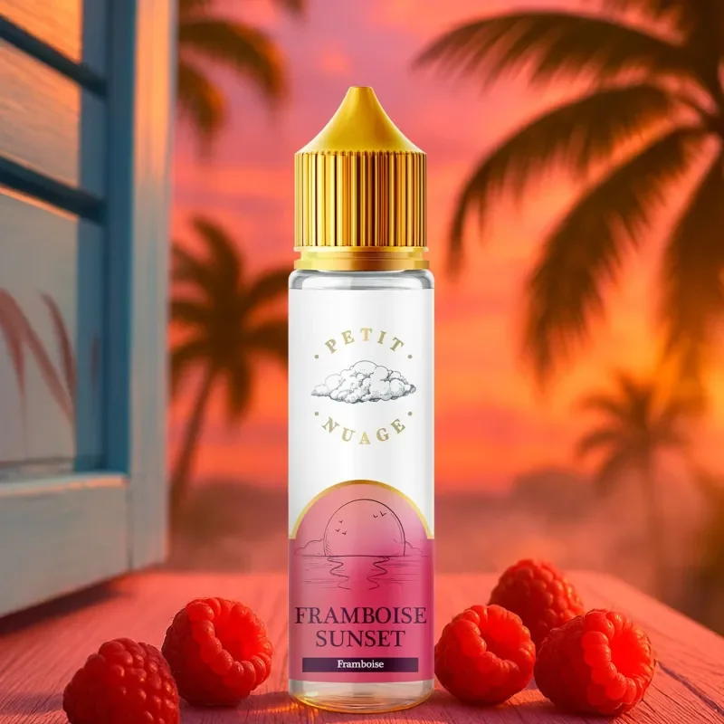 Eliquide Framboise Sunset 50ml | Petit Nuage