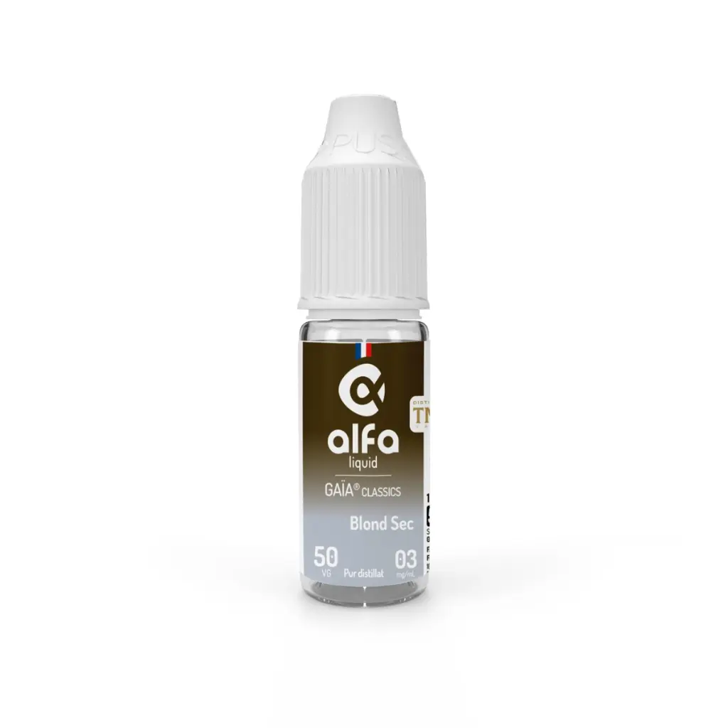 [ELQ-GACL-BLSEC-10ML-03MG] Eliquide Blond Sec 10ml | Gaïa Classic (03 MG/ML)