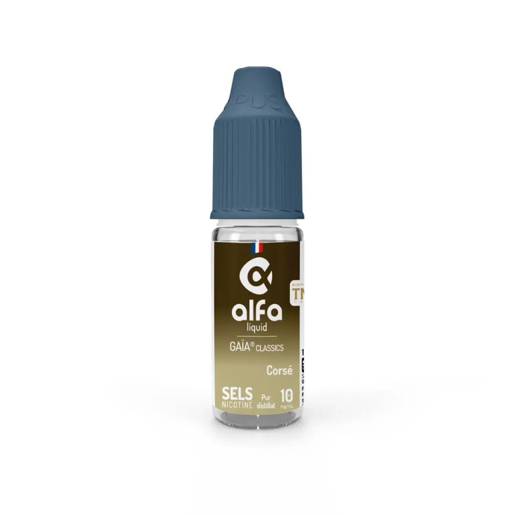 [ELQ-GACL-COR-10ML-SDN-10MG] Eliquide Corsé Sel de Nicotine 10ml | Gaïa Classic (10 MG/ML)