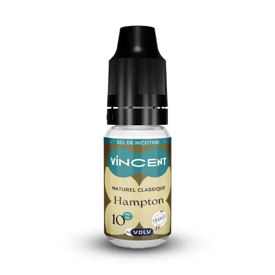 [ELQ-VINCENT-HAMPTON-SDN-10ML-10MG] Eliquide Classic Hampton Sel de Nicotine 10ml | Vincent (10 MG/ML)