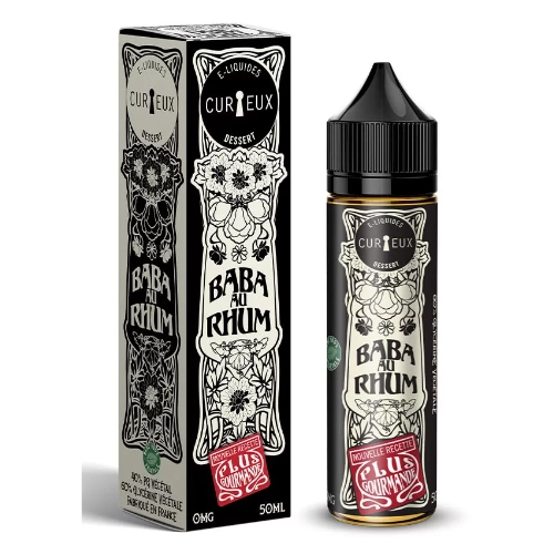 [ELQ-CED-BABAAURHUM-50ML] Eliquide Baba au Rhum 50ml | Curieux Edition Dessert
