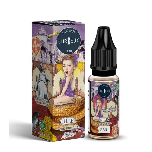 [ELQ-CEH-LILLE-10ML-00MG] Eliquide Lille était une fois 10ml | Curieux Edition Hexagone (00 MG/ML)