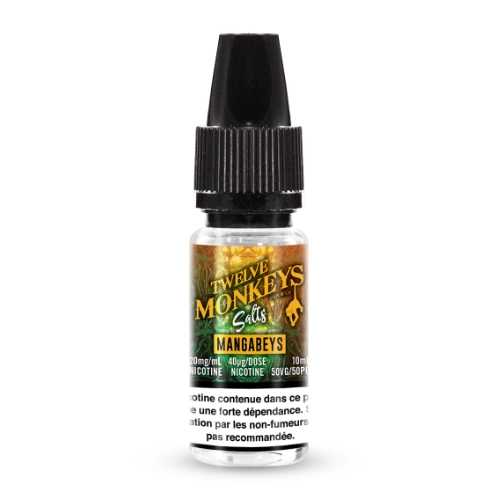 [ELQ-TWMKS-MANGABEYS-SDN-10ML-10MG] Eliquide Mangabeys Sels de Nicotine | Twelve Monkeys (10 MG/ML)