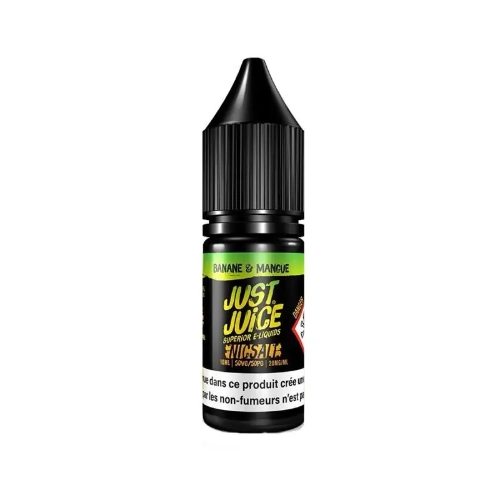 [ELQ-JJ-BANANA-MANGO-SDN-10ML-11MG] Eliquide Banana & Mango Nic Salt 10ml | Just Juice (11 MG/ML)