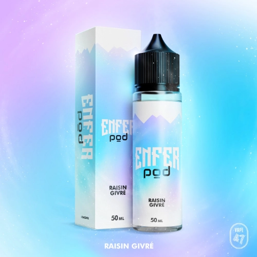 [ELQ-VAPE47-ENFER-POD-RAISIN-GIVRE-50ML] Eliquide Enfer Pod Raisin Givré 50ml | Vape47