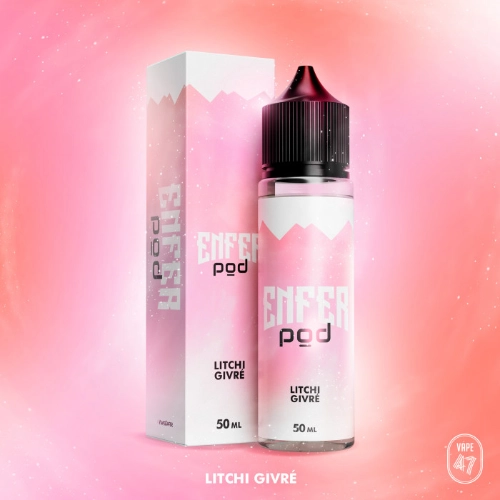 [ELQ-VAPE47-ENFER-POD-LITCHI-GIVRE-50ML] Eliquide Enfer Pod Litchi Givré 50ml | Vape47