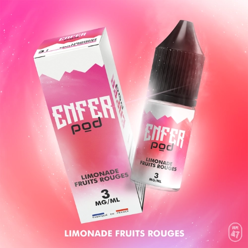 [ELQ-EP-LIMO-FROUGES-10ML-00MG] Eliquide Enfer Pod Limonade Fruits rouges 10ml | Vape47 (00 MG/ML)