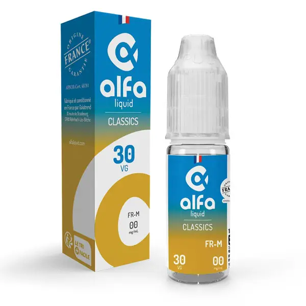 [ELQ-ALFA-FR-M-10ML-00MG] Eliquide Classic FR-M 10ml | Alfaliquid (00 MG/ML)