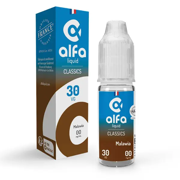 [ELQ-ALFA-MALAWIA-10ML-00MG] Eliquide Classic Malawia 10ml | Alfaliquid (00 MG/ML)