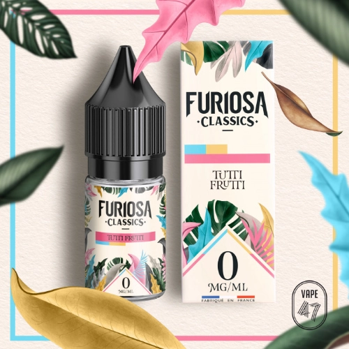 [ELQ-FC-TUTTI-FRUTTI-10ML-00MG] Eliquide Tutti Frutti 10 ml | Furiosa CLASSICS (00 MG/ML)
