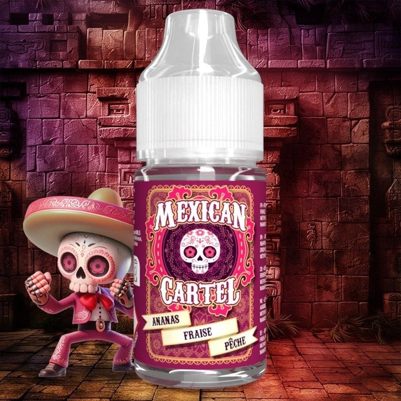 [AROM-MC-ANANASFRAISEPECHE-30ML] Arôme Concentré Ananas Fraise Pêche 30ml | Mexican Cartel