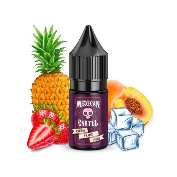 [AROM-MC-ANANASFRAISEPECHE-10ML] Arôme Concentré Ananas Fraise Pêche 10ml | Mexican Cartel