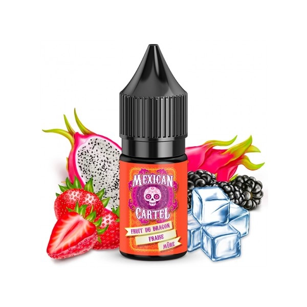 [AROM-MC-FRUITDRAGONFRAISEMURE-10ML] Arôme Concentré Fruit du Dragon Fraise Mûre 10ml | Mexican Cartel