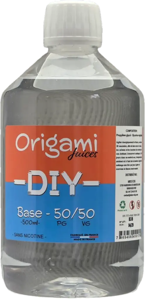 Base 50/50 500ml | Origami Juices
