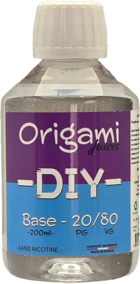 [BASE-OJ-20/80-200ML] Base 20/80 200ml | Origami Juices