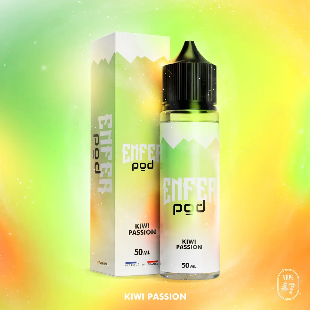 [ELQ-VAPE47-ENFER-POD-KIWI-PASSION-50ML] Eliquide Enfer Pod Kiwi Passion 50ml | Vape47