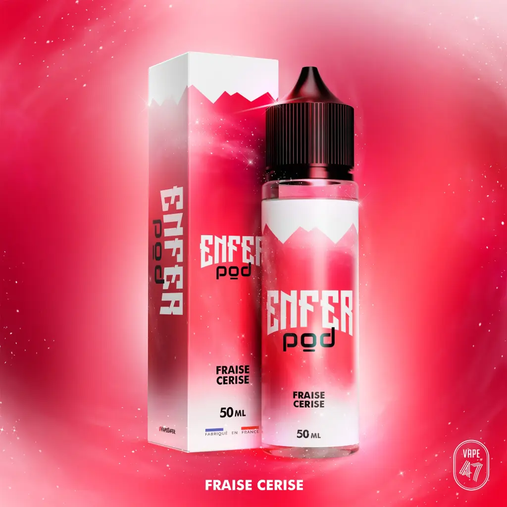 Eliquide Enfer Pod Fraise Cerise 50ml | Vape47