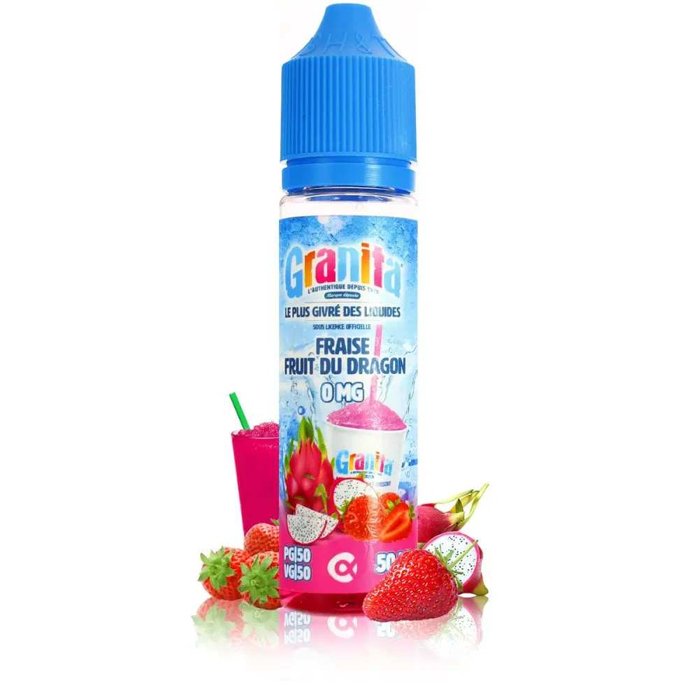 [ELQ-GRANITA-FRAISE-FRUITDRAG-50ML] Eliquide Fraise Fruit du Dragon 50ml | Granita