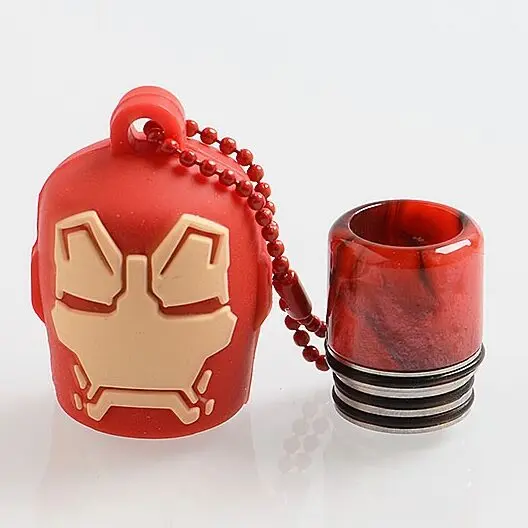 Drip Tip 510 Résine avec capuchon Iron Man