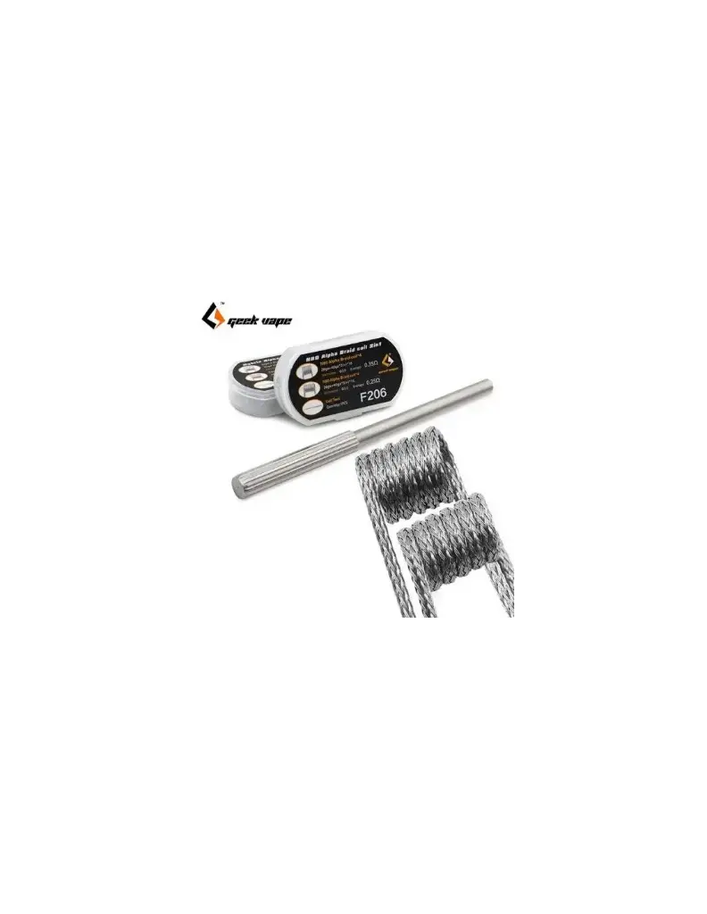 [KITCOIL-GV-ALPHABRAID] Kit Coil N80 Alpha Braid 2 en 1 | Geek Vape 