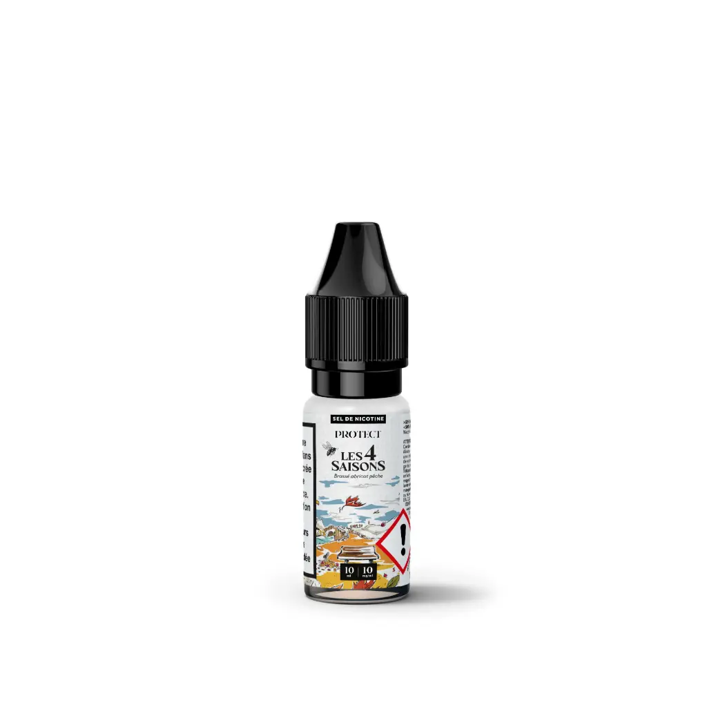 Eliquide Brassé Abricot Pêche 10ml Sel de Nicotine | Protect